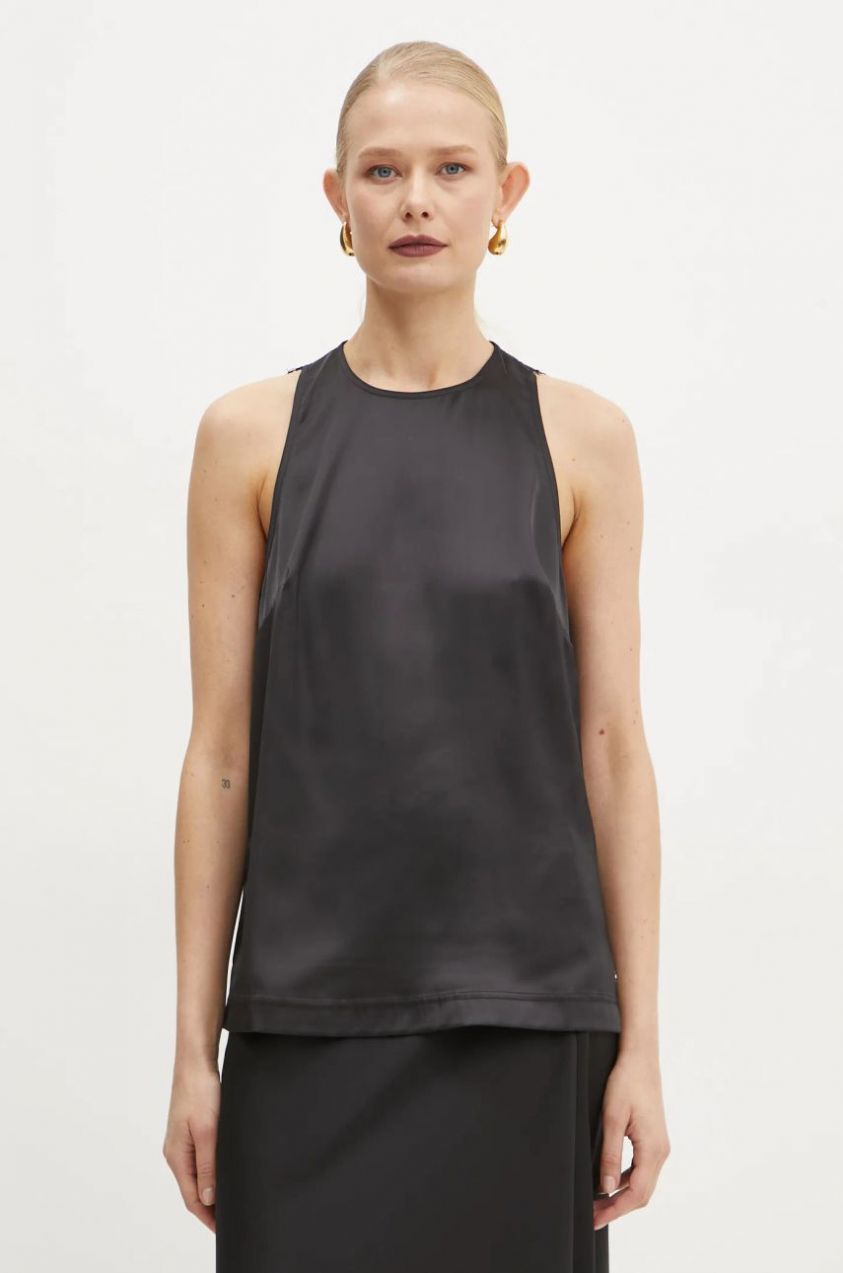 Top Guess CHRISTELLE čierna farba, jednofarebný, W5RH47 WFQC2