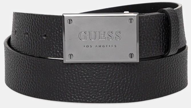 Kožený opasok Guess pánsky, čierna farba, BMGRTU P5140