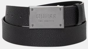 Kožený opasok Guess pánsky, čierna farba, BMGRTU P5140