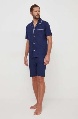 Bavlnené pyžamo Polo Ralph Lauren jednofarebné,714899503