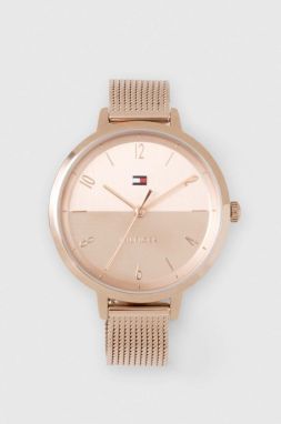 Hodinky Tommy Hilfiger dámske, zlatá farba