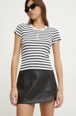 Sukňa Hollister Co. čierna farba, mini, puzdrová, KI343-4164
