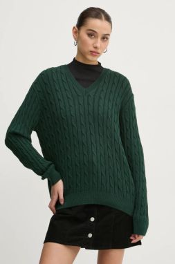 Bavlnený sveter Superdry zelená farba, W6110588A-B6S