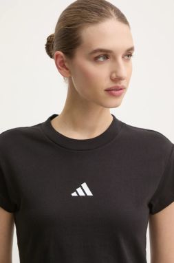 Bavlnené tričko adidas Future Icons dámske, čierna farba, JE4000