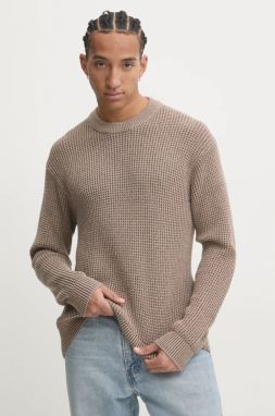 Bavlnený sveter Abercrombie & Fitch béžová farba, KI120-4129