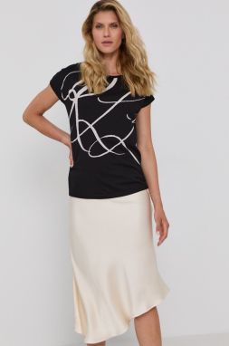 Tričko Lauren Ralph Lauren dámske, čierna farba, 200748765002