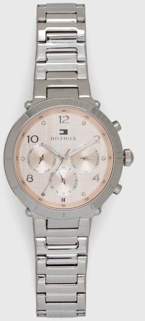 Hodinky Tommy Hilfiger dámske, strieborná farba