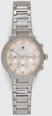 Hodinky Tommy Hilfiger dámske, strieborná farba