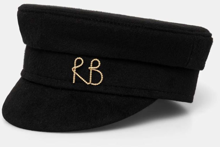 Vlnená čiapka Ruslan Baginskiy čierna farba, KPC033-W-MRB