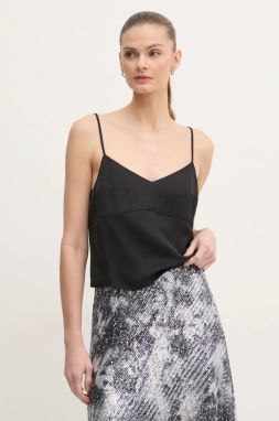 Top Calvin Klein Jeans čierna farba, jednofarebná, J20J225019