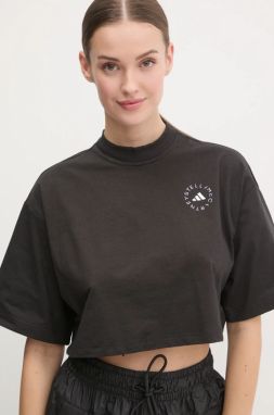 Tričko adidas by Stella McCartney dámske, čierna farba, JJ0080