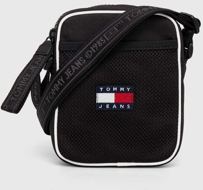 Malá taška Tommy Jeans čierna farba,AM0AM11959