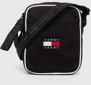 Malá taška Tommy Jeans čierna farba,AM0AM11959