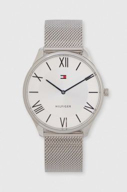 Hodinky Tommy Hilfiger pánske, strieborná farba
