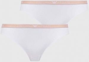 Nohavičky Emporio Armani Underwear 2-pak biela farba, 163334 4F223