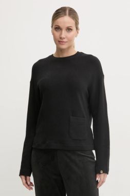 Pyžamové tričko s dlhým rukávom United Colors of Benetton čierna farba, 3Q413M06F