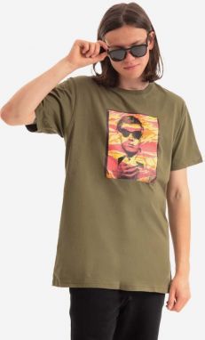 Bavlnené tričko Maharishi Warhol Polaroid Portrait T-Shirt OCJ 9711.OLIVE-OLIVE, zelená farba, s potlačou