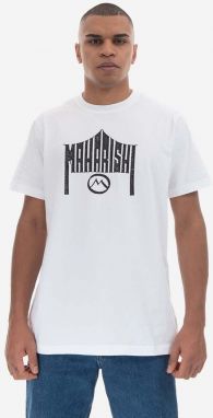 Bavlnené tričko Maharishi 1995 T-shirt Organic Cotton Jarse 9928 WHITE biela farba, s potlačou