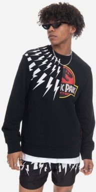 Bavlnená mikina Neil Barett Jurassic Park Sweatshirt PBJS146-U520S 1495 pánska, čierna farba, s potlačou