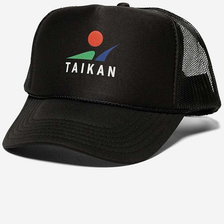 Šiltovka Taikan Trucker Cap TA0004.BLK-BLK, čierna farba, s potlačou