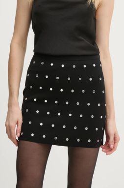 Sukňa Sisley čierna farba, mini, puzdrová, 1MNPM000D
