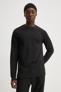 Bavlnené tričko s dlhým rukávom G-Star Raw čierna farba, jednofarebné, D25166-D617