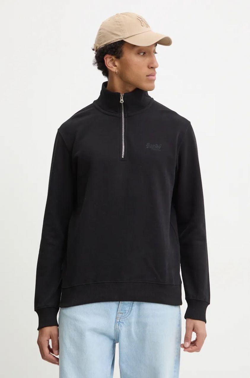 Mikina Superdry pánska, čierna farba, jednofarebná, M2013750A-02A