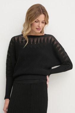 Sveter Dkny dámsky, čierna farba, tenký, P4JSAT74