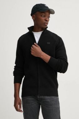 Bavlnený kardigán G-Star Raw čierna farba, D25746-C868