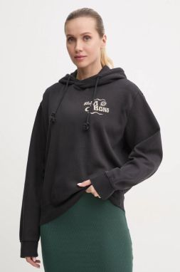 Mikina Billabong Snake Mantra dámska, čierna farba, s kapucňou, s potlačou, EBJSF00158