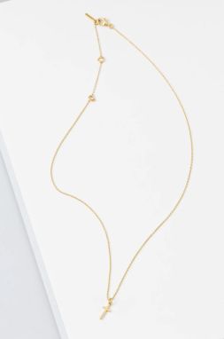 Strieborný pozlátený náhrdelník AllSaints 37410186GLD710