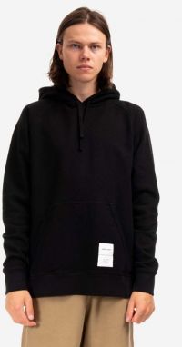 Bavlnená mikina Norse Projects Kristian Tab Series Hood N20-1294 9999 pánska, čierna farba, s kapucňou, jednofarebná
