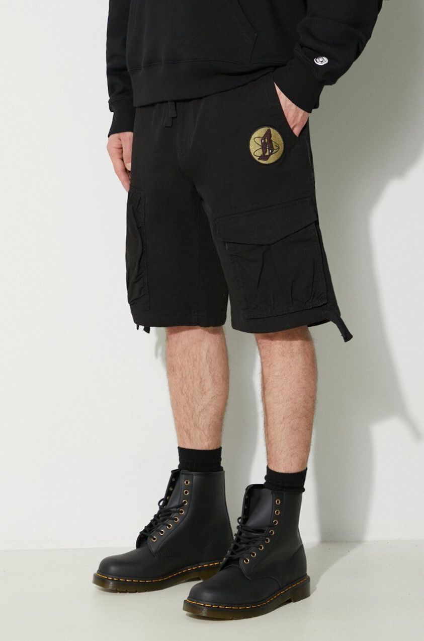 Šortky Billionaire Boys Club Cargo pánske, čierna farba, B24115