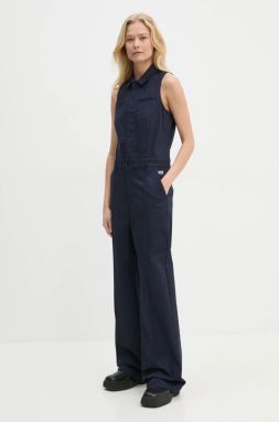 Overal G-Star Raw tmavomodrá farba, s golierom, D25293-D715