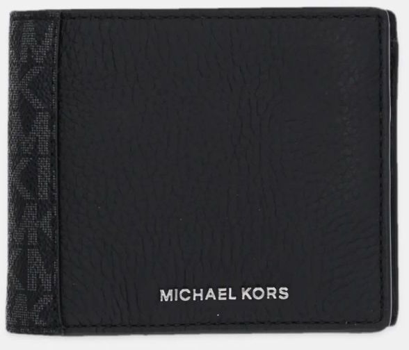 Kožená peňaženka Michael Kors pánska, čierna farba, 39R5LHDF3O