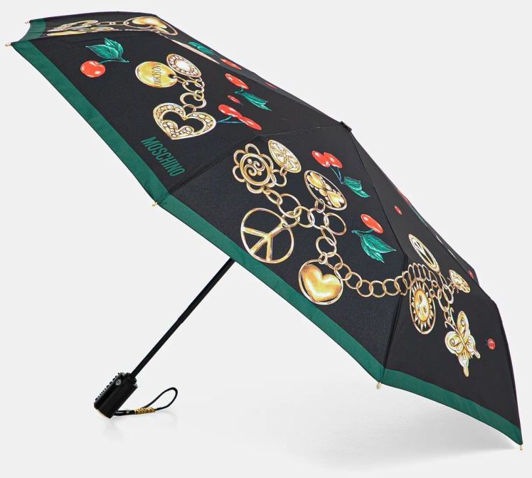 Dáždnik Moschino čierna farba, 8990