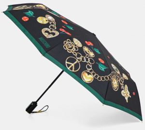 Dáždnik Moschino čierna farba, 8990