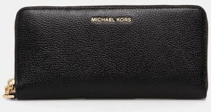 Kožená peňaženka MICHAEL Michael Kors dámska, čierna farba, 32T4GJ6E7L