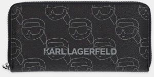 Peňaženka Karl Lagerfeld dámska, čierna farba, A1W32044