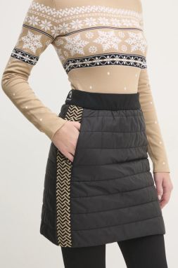 Športová sukňa Newland Lilla čierna farba, mini, rovný strih, N46593.145