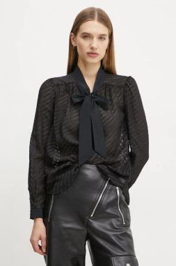 Blúzka G-Star Raw dámska, čierna farba, vzorovaná, D25268-D404