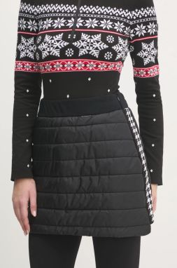 Športová sukňa Newland Noëlle čierna farba, mini, rovný strih, N46623.108