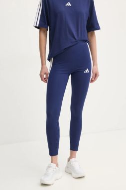 Legíny adidas Essentials dámske, tmavomodrá farba, s nášivkou, JE0067