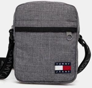Malá taška Tommy Jeans šedá farba, AM0AM12900
