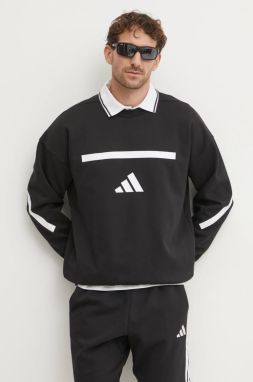 Mikina adidas Z.N.E. pánska, čierna farba, s potlačou, JD5982