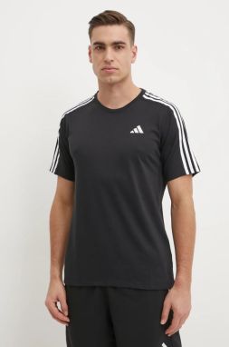 Bežecké tričko adidas Performance Own The Run čierna farba, s potlačou, IQ3834