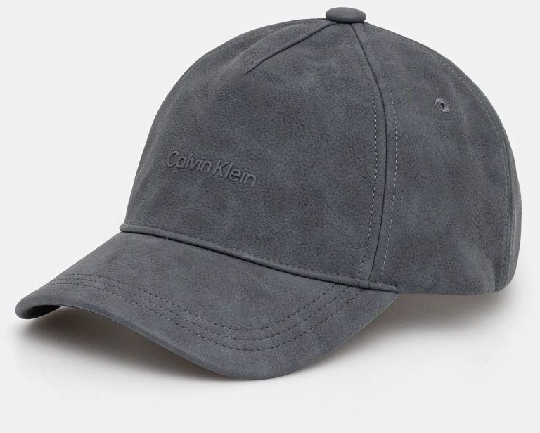 Šiltovka Calvin Klein šedá farba, jednofarebná, K50K512632