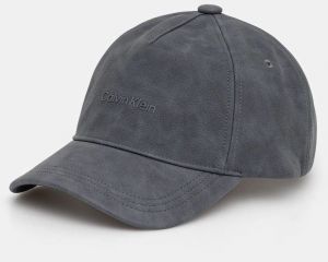Šiltovka Calvin Klein šedá farba, jednofarebná, K50K512632