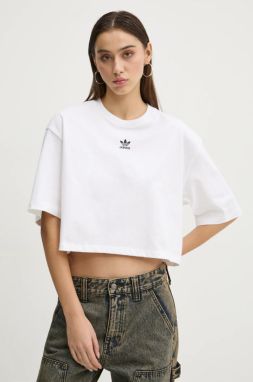 Tričko adidas Originals Essential dámske, biela farba, JJ3385