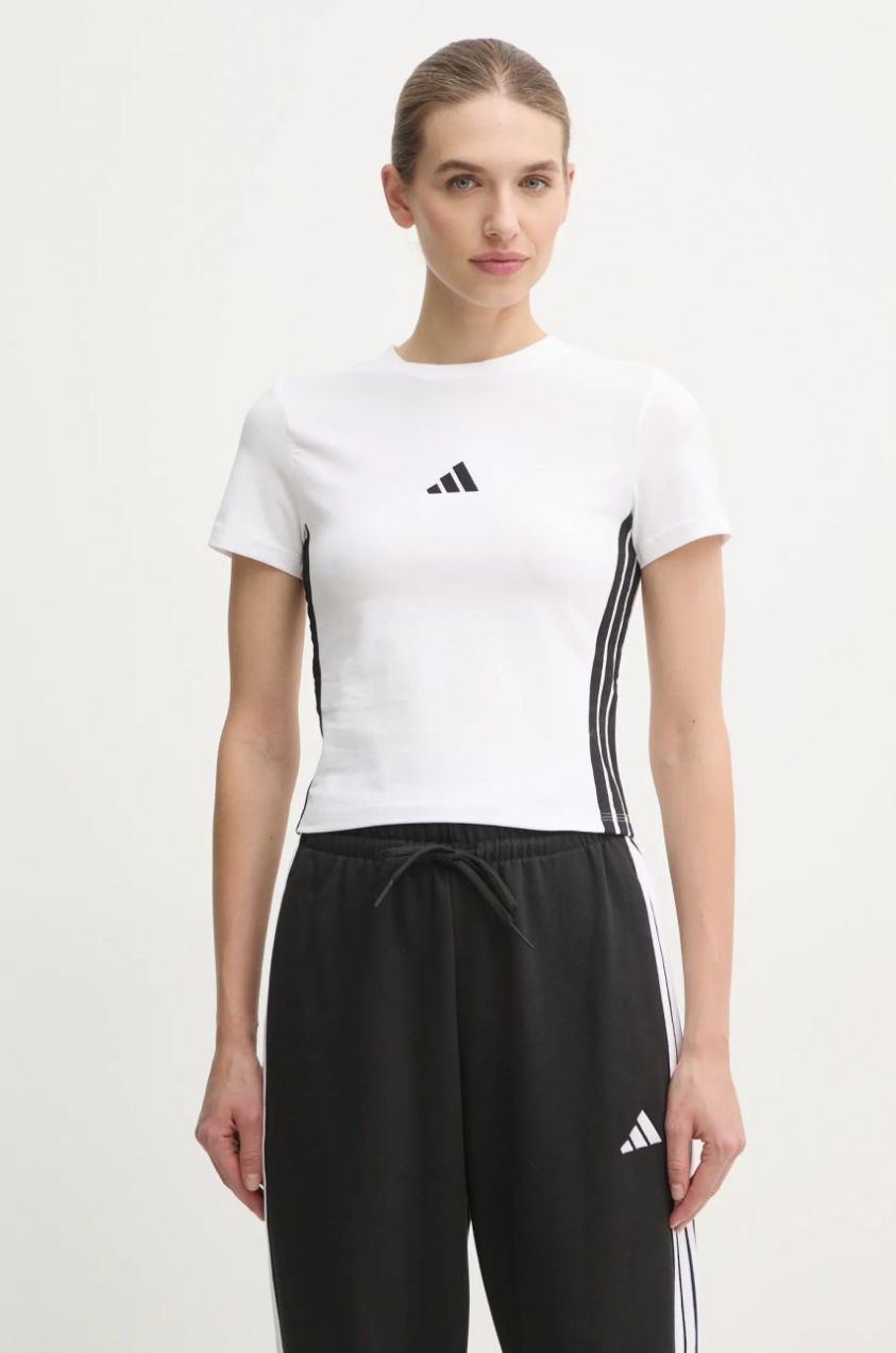 Tričko adidas Essentials dámske, biela farba, JE1239